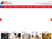 Tablet Screenshot of bestlinefreight.com